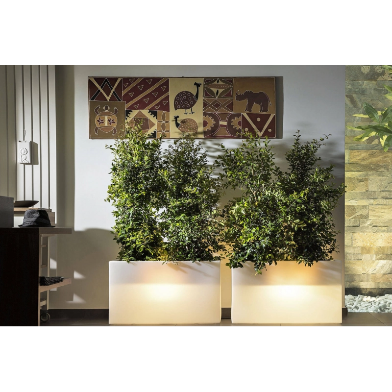 FIORIERA SCULPTOR 50 h CON LED MULTICOLOR E BATTERIA SOLARE