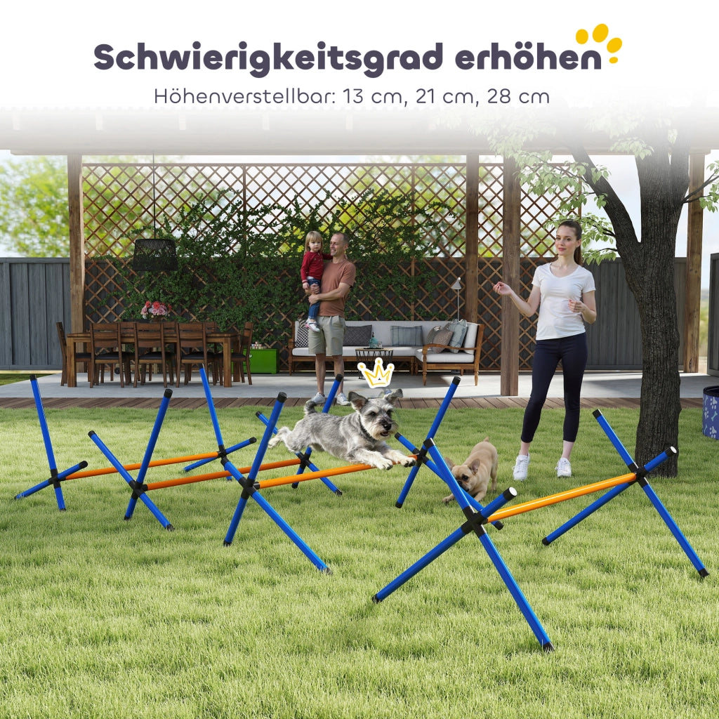 Set Agility per Cani ¨C Minimal ¨C 4 Pezzi con H¨¹rden e Tragetasche