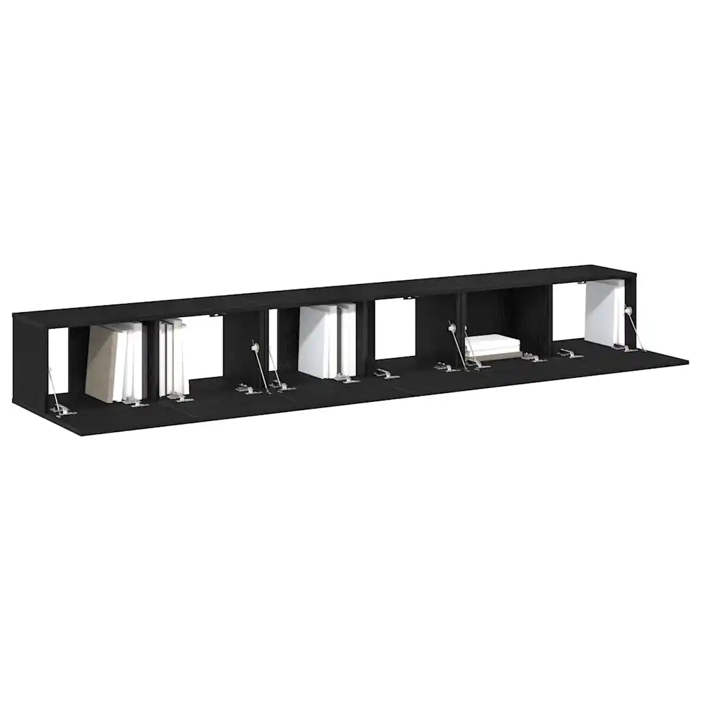 Set mobile TV 3 pcs Rovere Nero 80 x 30 x 30 cm 3333056