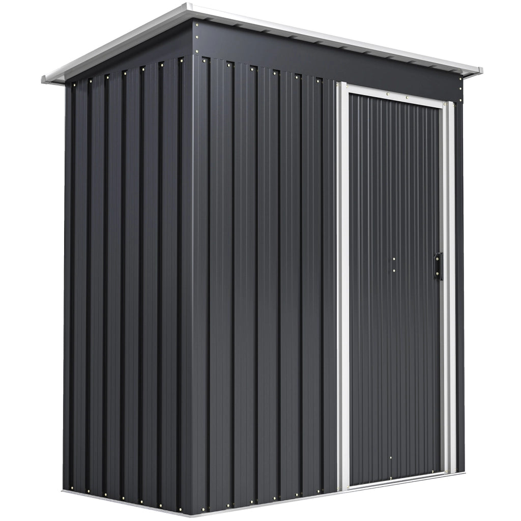 Casetta da Giardino in Acciaio ¨C Minimal ¨C 163x89x182 cm Nero