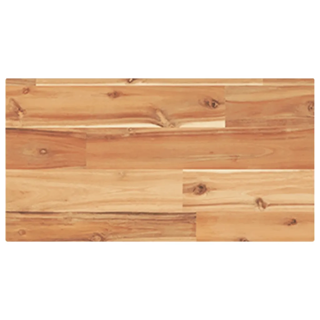 Piano Tavolo Rettangolare 40x20x2cm in Legno Massello di Acacia 4008798