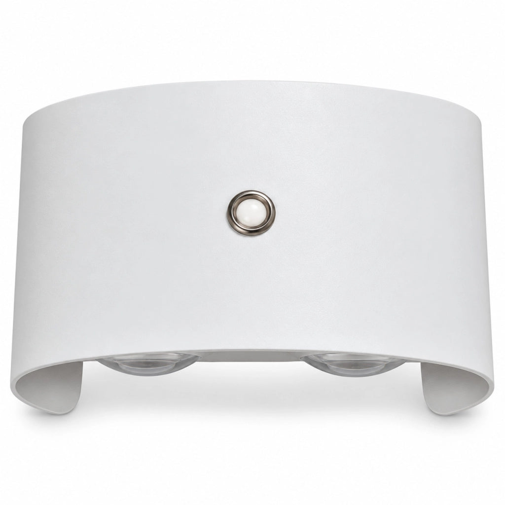APPLIQUE LED 8W BIANCA IP65 LAMPADA PARETE ESTERNO 3000K 4000K 6000K ET-31670