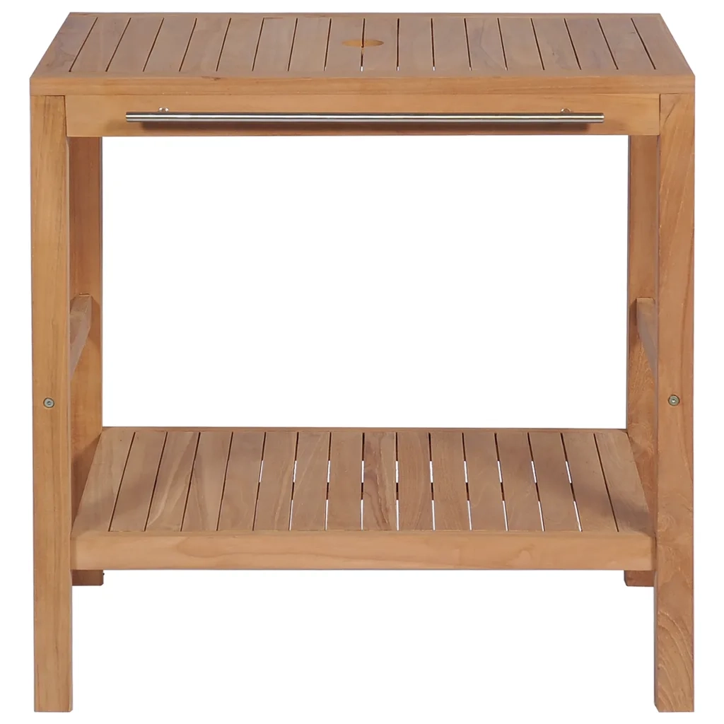 Mobile per Lavabo-Armadietto da bagno in Massello di Teak 74x45x75 cm