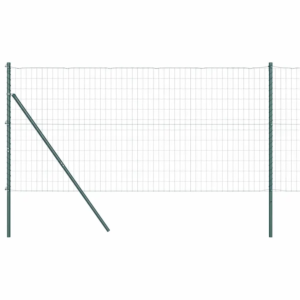Recinzione con Posto Verde 1 x 25 m Acciaio e PVC