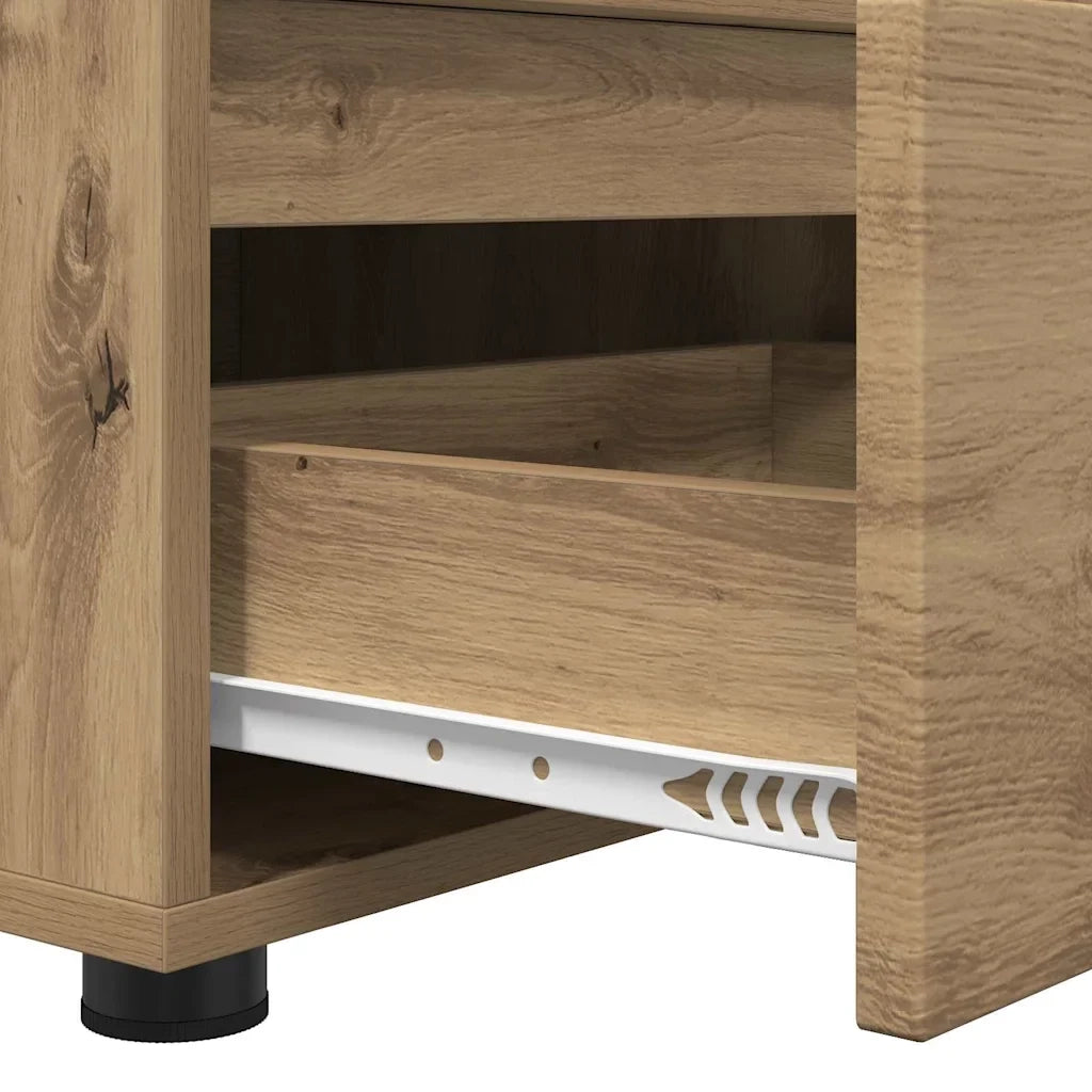 Mobile TV rettangolare moderno con pratico spazio portaoggetti 100 x 48 x 43 cm in legno multistrato rovere artigianale 02_0054670