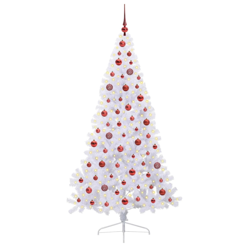 Albero di Natale artificiale Bianco 180 cm PVC e Acciaio 3426812