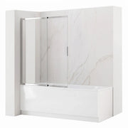 Paravento Vasca Scorrevole Rea Dario Chrome 100