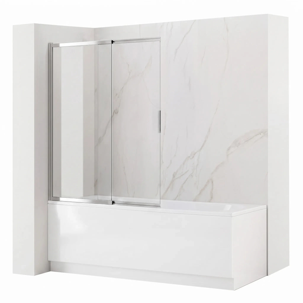 Paravento Vasca Scorrevole Rea Dario Chrome 100