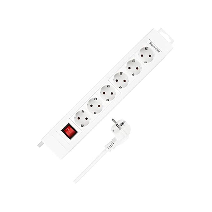 REV 14612113 prolunghe e multiple 2,4 m 6 presa(e) AC Interno Bianco
