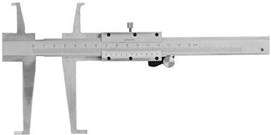 Calibro a Vernier 9-150mm - Precisone 0,02mm - Acciaio di Carbonio - Misura Interna - Misuratore di Diametro - Per Lavori di Precisione