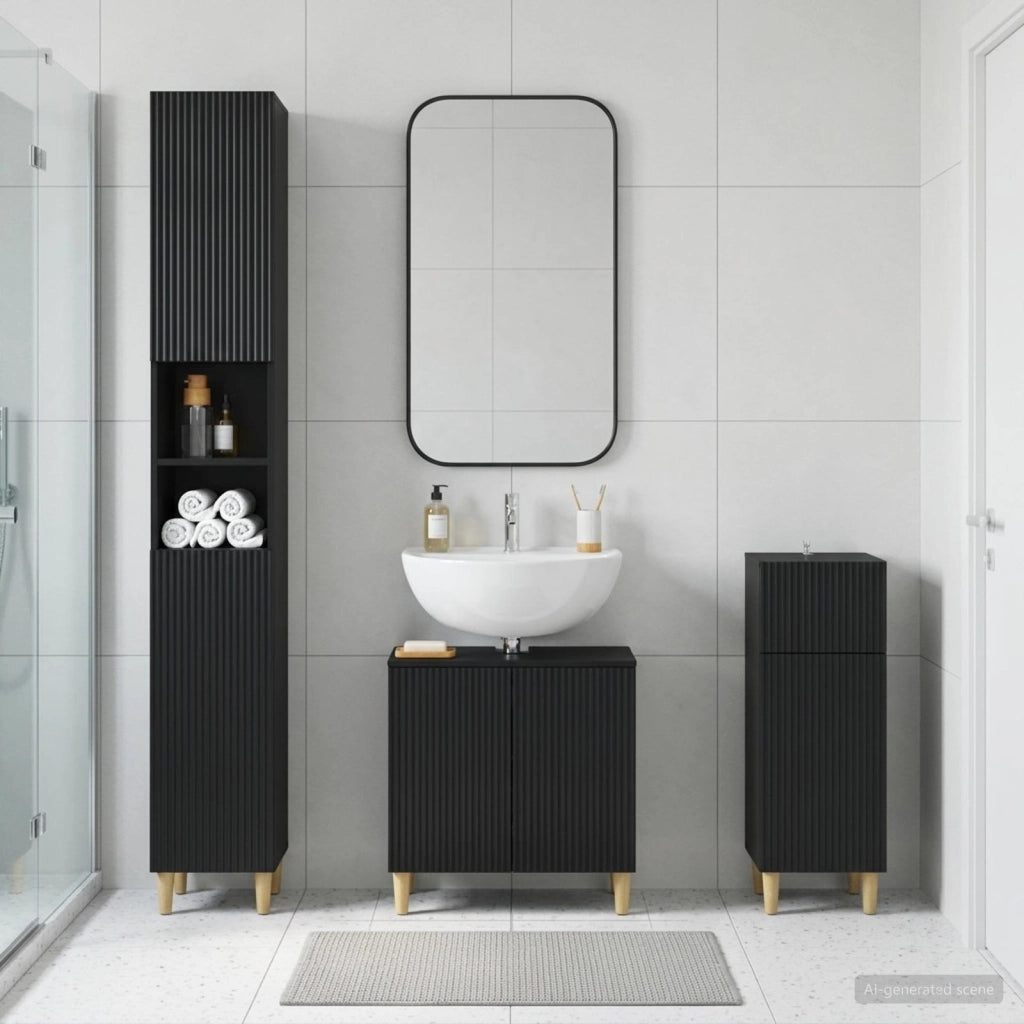 Set di armadietti da bagno in 3 pezzi ARNHEM 3417847