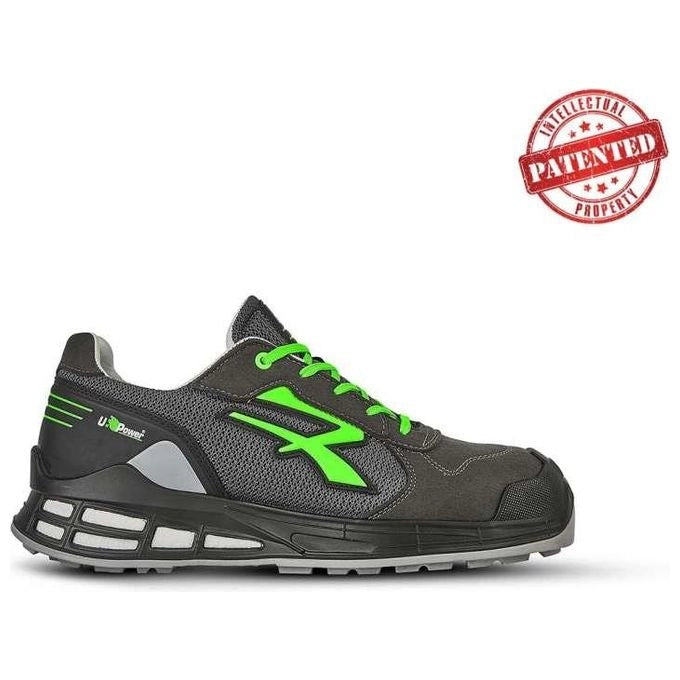 U-Power 001093360 Egon Scarpe Antinfortunistiche S1P SRC ESD Taglia 41 Puntale Alluminio Antiperforazione Antiscivolo Antiolio colore Nero Verde
