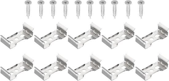 Clip per montaggio della TL-buis - 20 pezzi - accessori di installazione per lampadari a LED T8 - bianco - per uso in ufficio - lampadario da soffitto - illuminazione - lampade