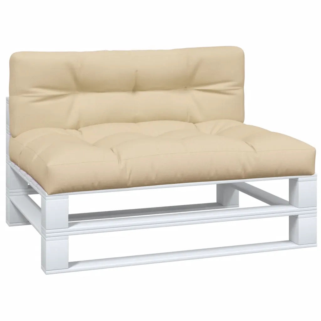 Cuscini per Pallet 2 pz | Cuscini per sedie Beige in Tessuto