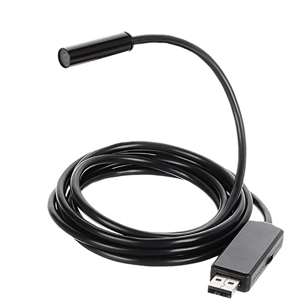 TELECAMERA ENDOSCOPICA 6 LED LUCE CAVO SONDA FLESSIBILE USB 5 METRI ISPEZIONE