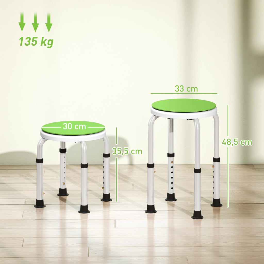 Sgabello da doccia girevole 360¡ã ¨C Xylo ¨C alluminio antiscivolo altezza regolabile
