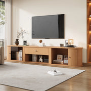 Mobile TV 180 cm con 2 ante a rullo, cassetto e vano aperto