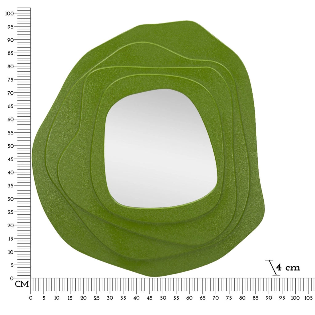 Specchio con Cornice VKH477, Verde, MDF, 90x4x97 cm