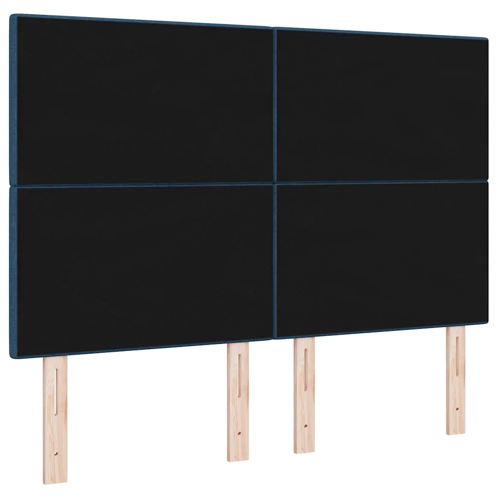 Testiera LED con strisce LED con testiera Blu 160 cm Tessuto 3338442