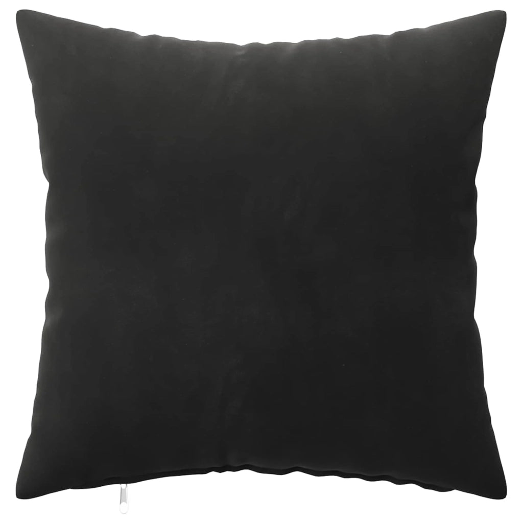 Federa 6 pcs HEERLEN Nero 35 x 35 cm Velluto 908024