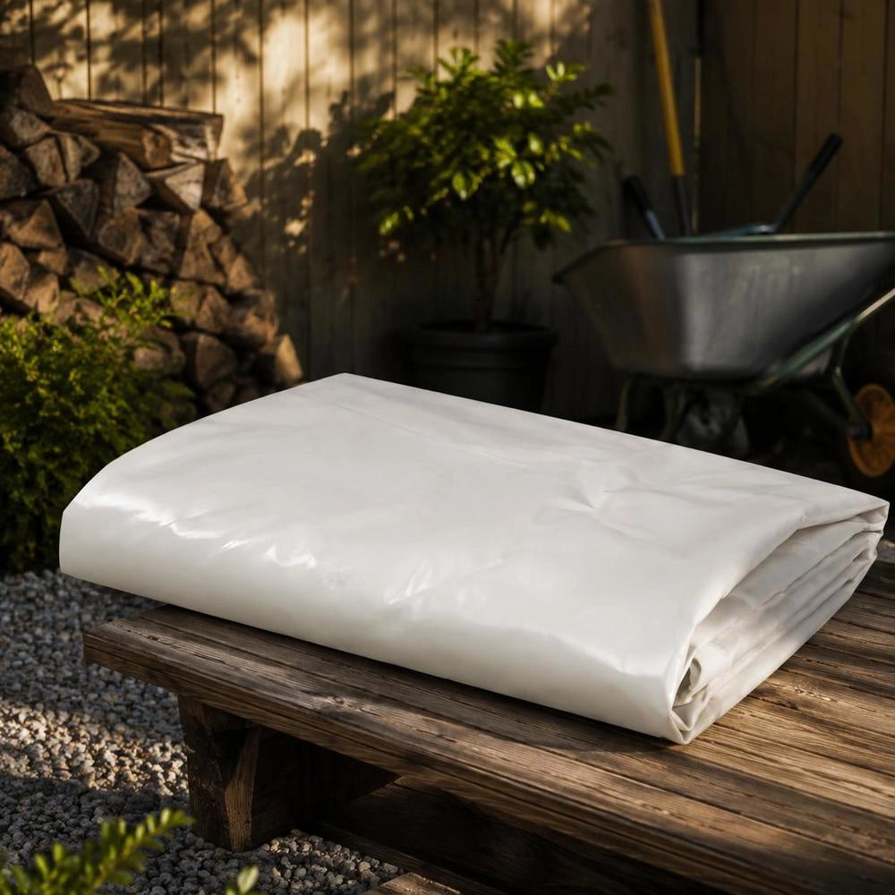 Tarpaulin 650 G/square Meter 5 X 6 M White