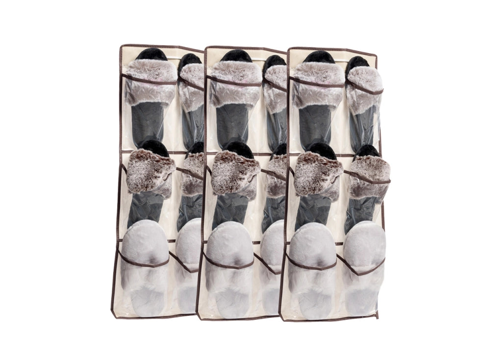 Organizer Spazio 6 Tasche Scarpiera Armadio Organizzatore Guardaroba Scarpe Ciabatte - 1 Pezzo - Scarpe
