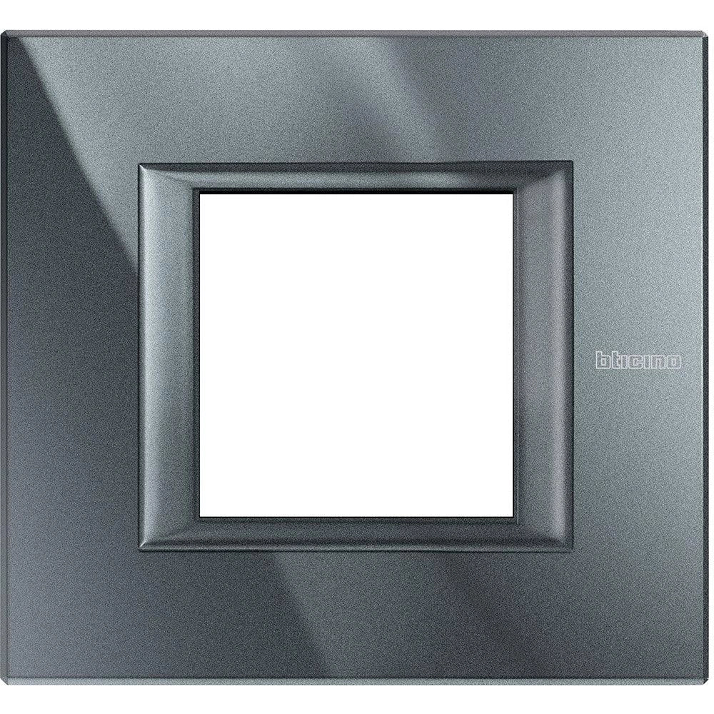 Bticino Axolute - Placca 2P Antracite HA4802HS