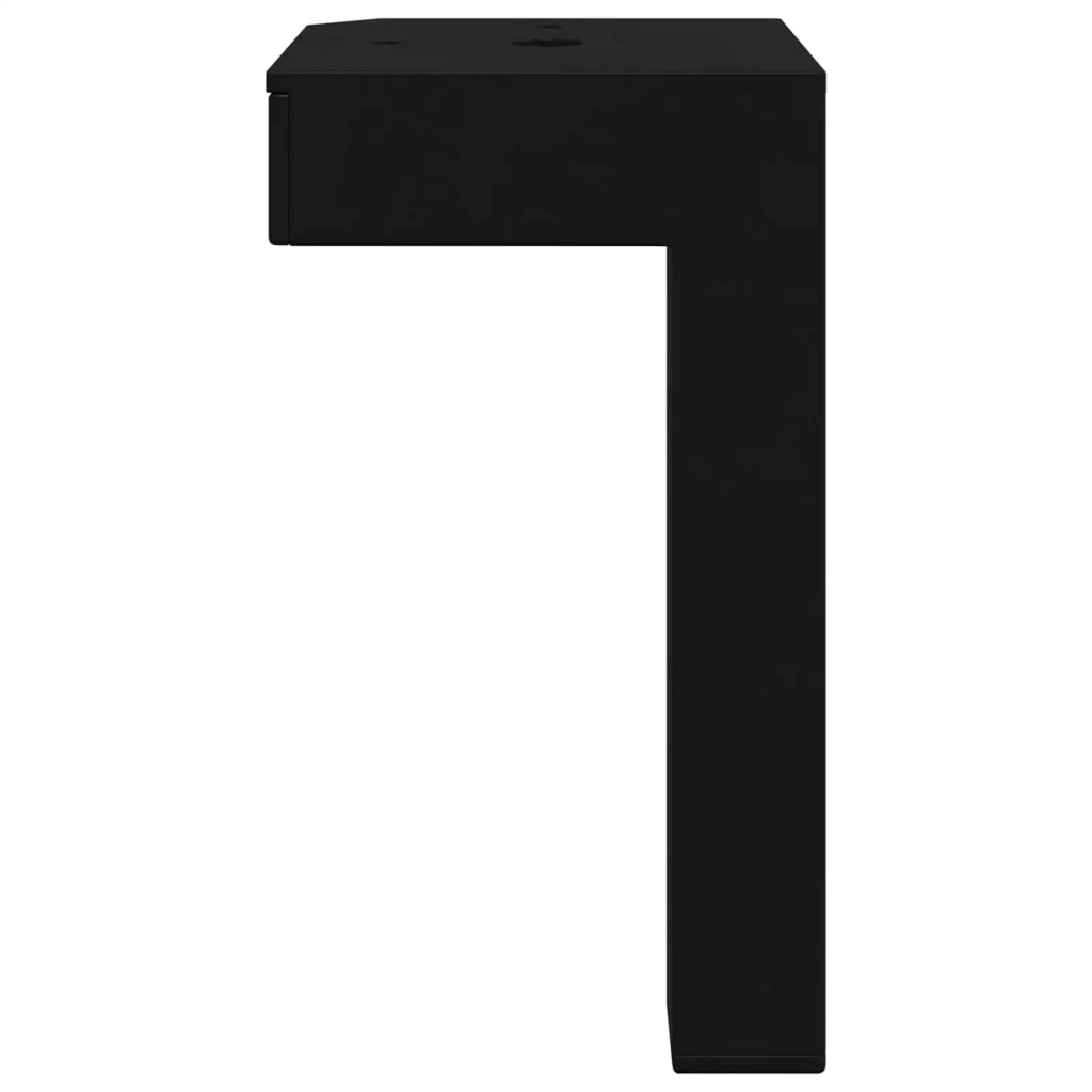 Piedi in piedi 2 pcs Nero 57 x 57 x 100 mm Ferro 864796