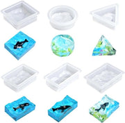 Hars per Rimpeling con Silicone - Hars per Epoxy - Forma a Gabbia da Mare - Forma per Pendenti - Accessori per Gioielli - Forme Creative - 6 pezzi