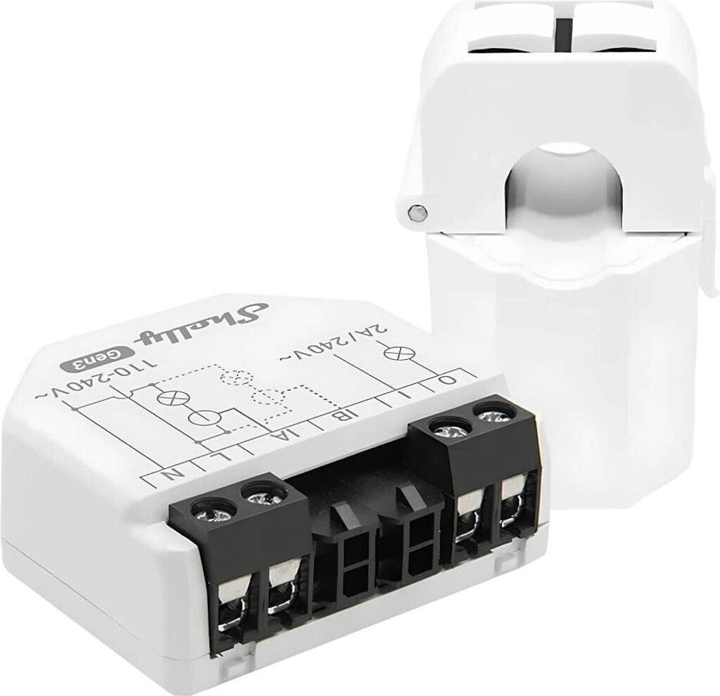 Shelly EM Gen3 con Pinza 50A - Misuratore Energia Wi-Fi
