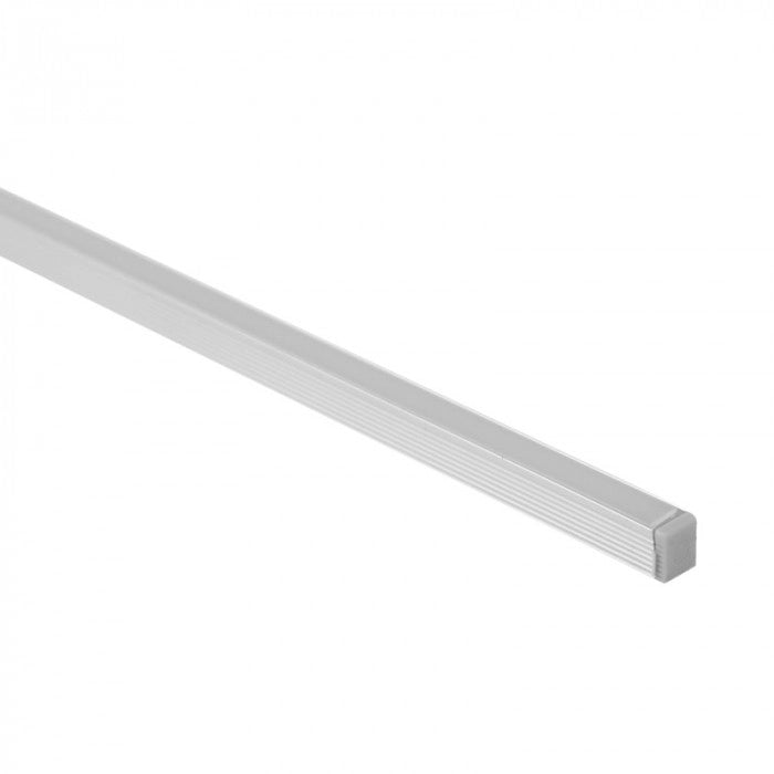 Profilo LED NW01 superficie anodizzato, diffusore opaco 1m