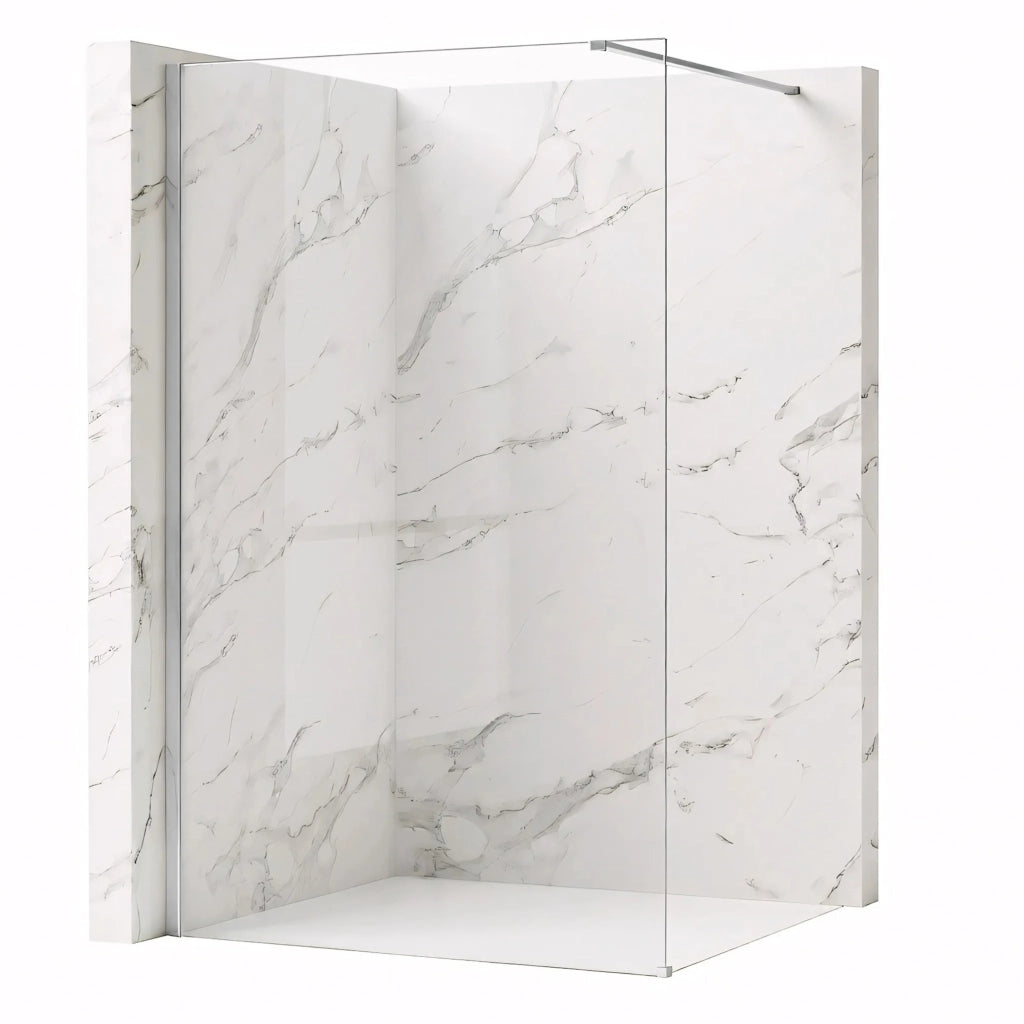 Parete Doccia Rea Flexi Transparent / Chrome 100
