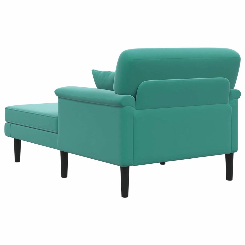 Chaise longue Turchese Velluto 42048050