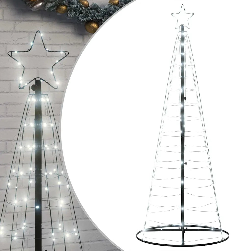 Albero di Natale a LED-Luci decorative natalizie 200 LED Bianco Freddo 182 cm