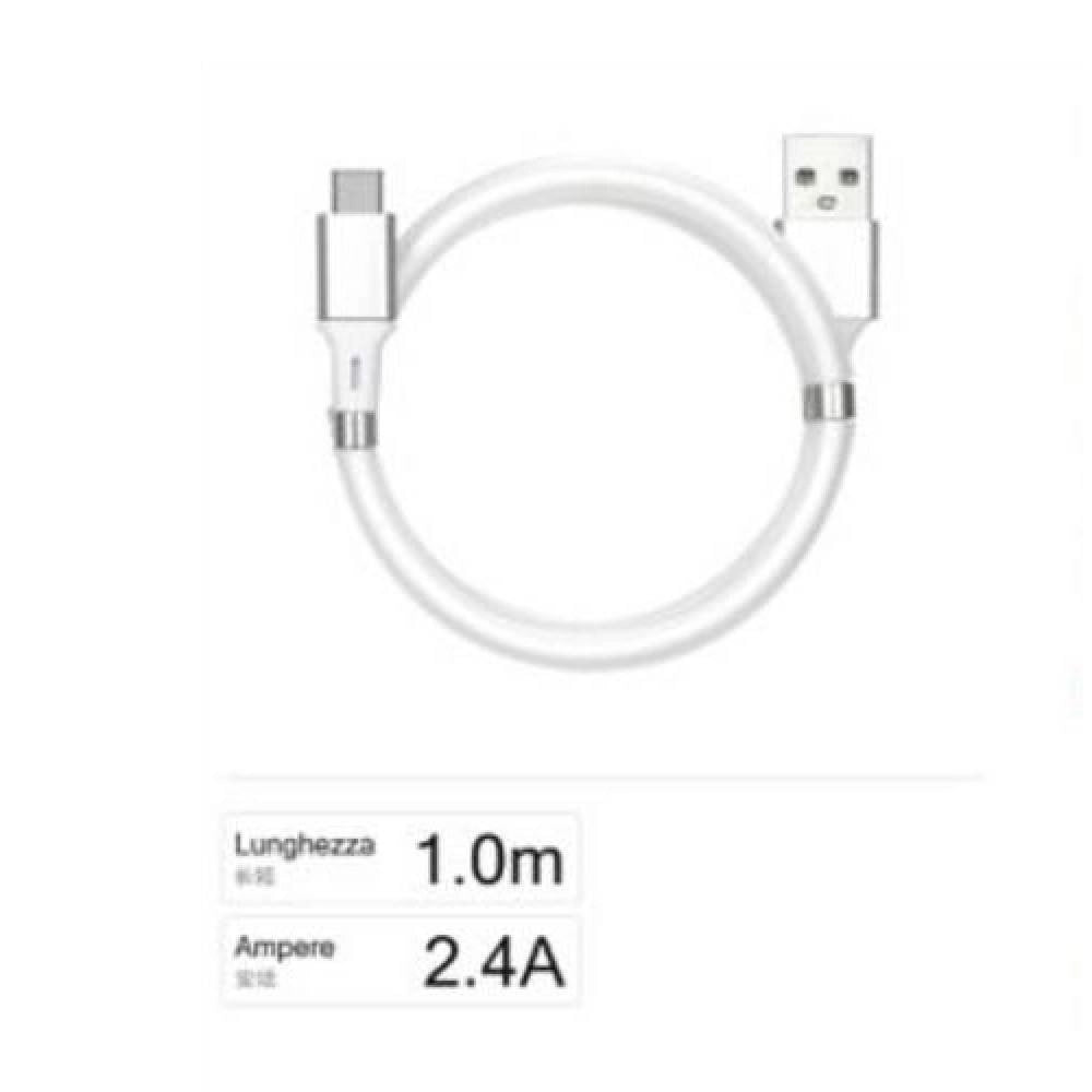 Trade Shop - Cavo Usb - Type C Ricarica Dati Cavetto 1 Metro 2400ma Per Smartphone F-tc015 -
