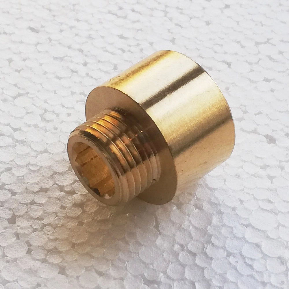 Prolunga ridotta da f 1 x m 3/4 in ottone giallo