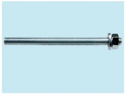 10 PZ BARRE FILETTATE CON DADO E ROSETTA FISCHER FIS A M MISURA M10X130