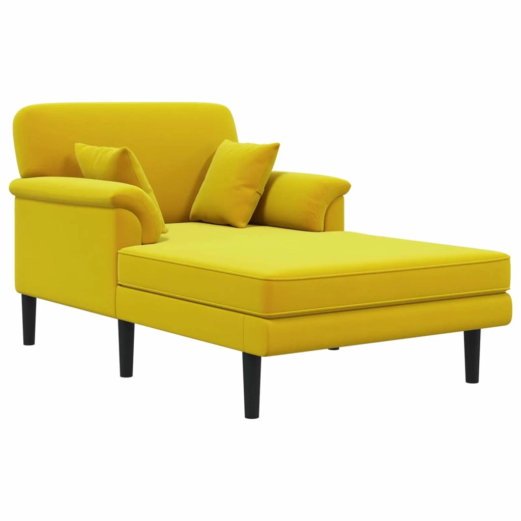 Chaise longue Giallo Velluto 42048047
