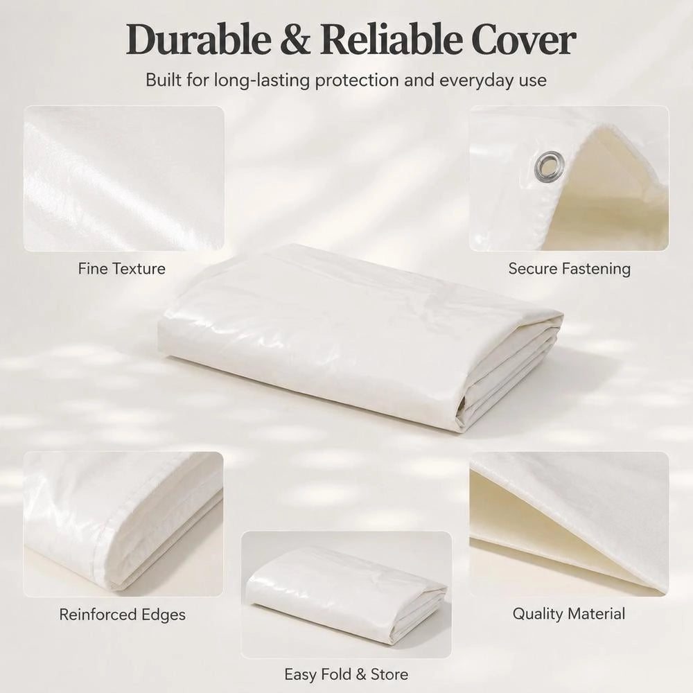 Tarpaulin 650 G/square Meter 4x8 M White