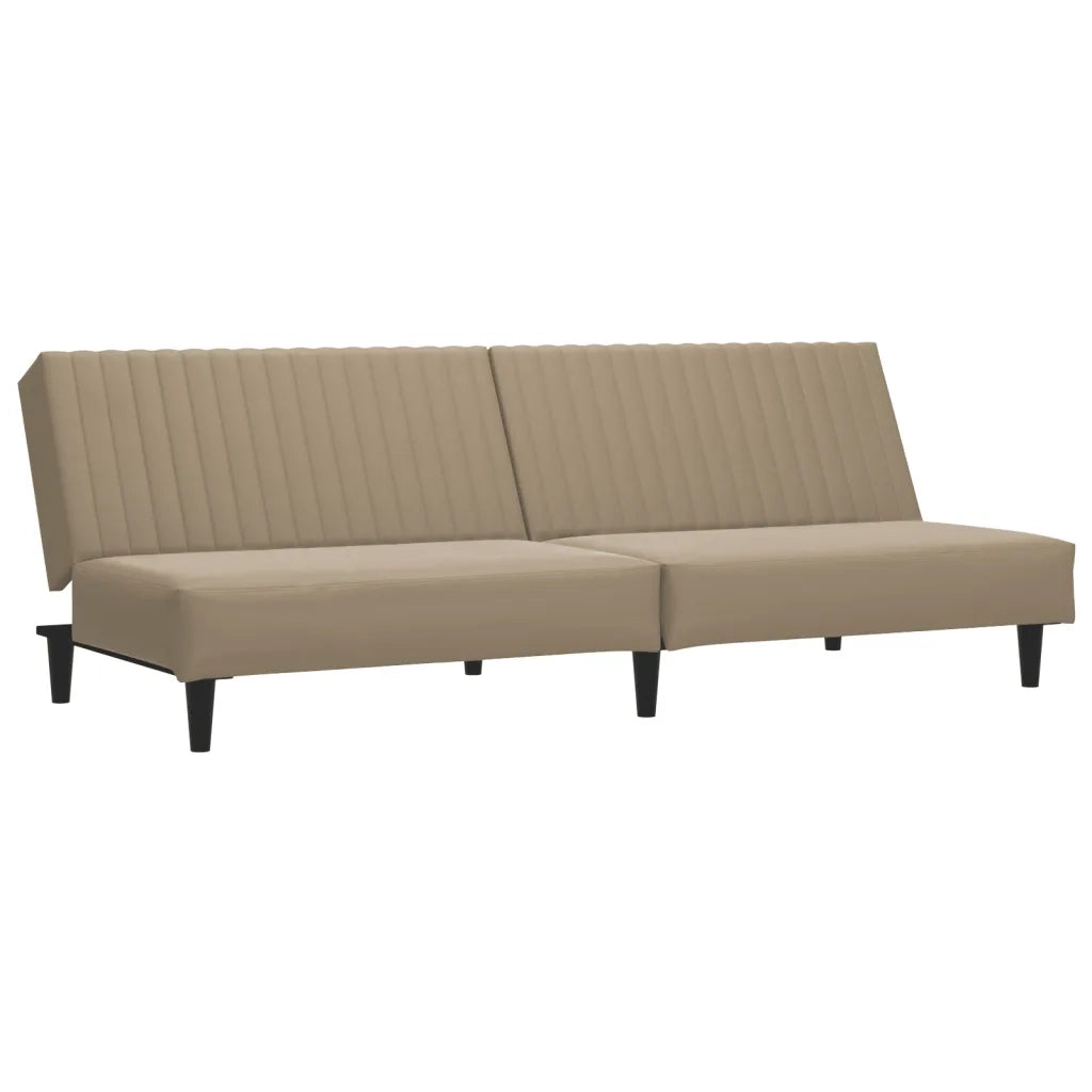 Divano letto | Sof¨¤ letto | Letto singolo a 2 Posti Cappuccino in Similpelle