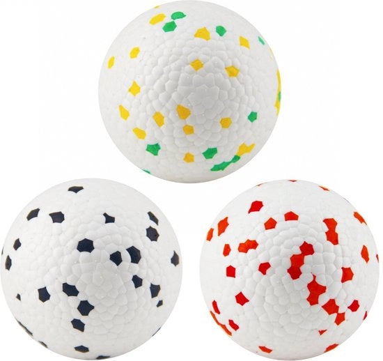 Giocattolo per cani - 3 pezzi - Duraturo - Giocattolo per cani robusto - Giocattolo sicuro per cani potenti - Pallone per cani piccoli e grandi - Ø6 cm - Non permeabile - Giocattolo per cani da lancio a lunga durata - affidabile - Giocattolo per gatti
