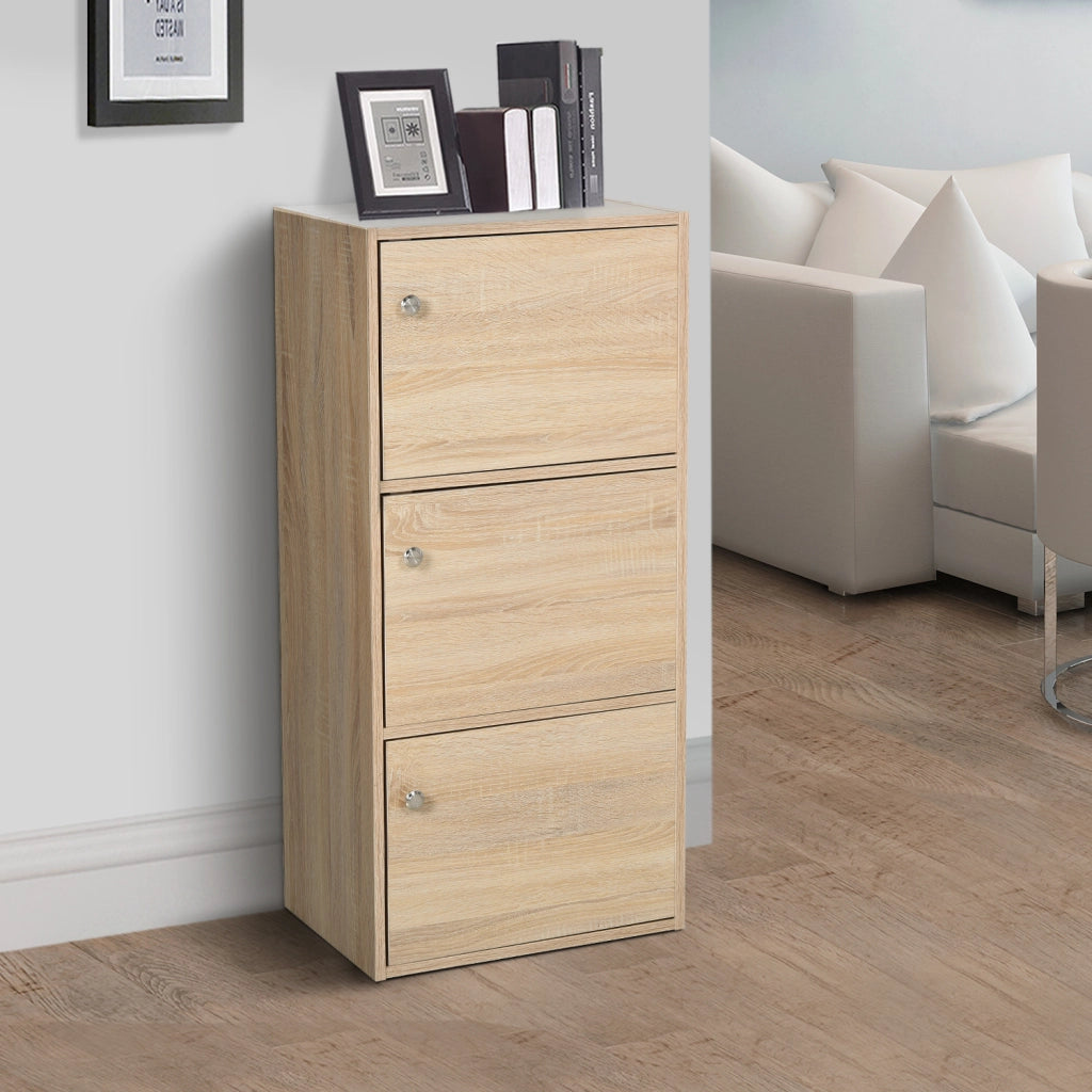Mobiletto con 3 Antine e Ripiani ¨C Minimal ¨C 48x34x100cm