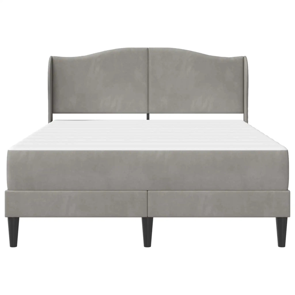 Struttura del letto Grigio Chiaro 140 x 190 cm Velluto 3415202