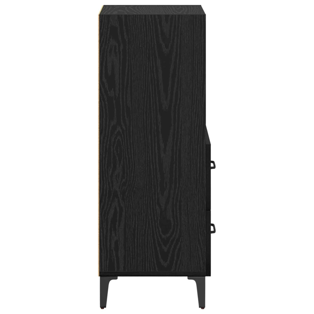 Credenza | Madia | Buffet da pranzo | Armadio da pranzo Rovere nero 34 x 34.5 x 90 cm Legno multistrato