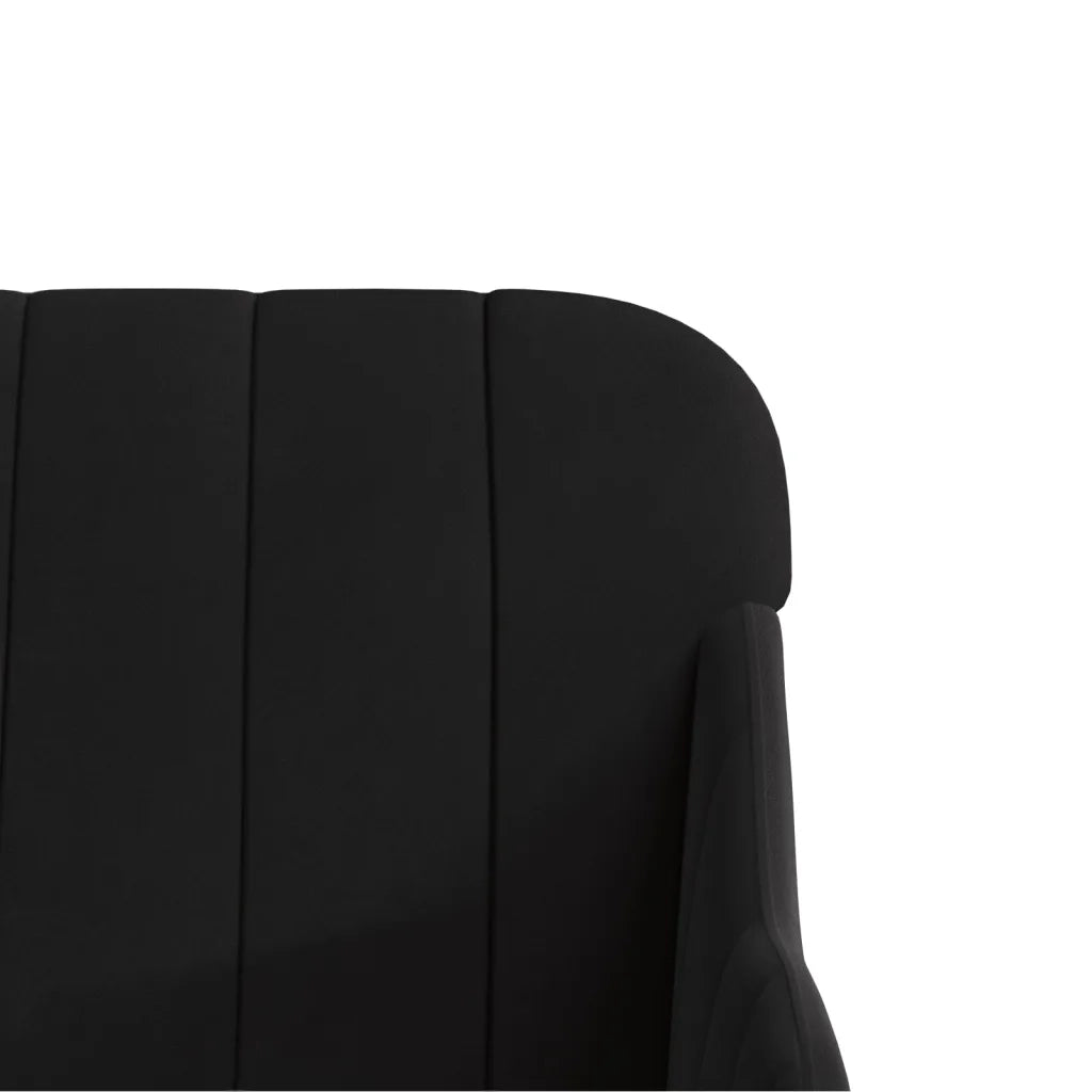 Poltrona Nera 63x76x80 cm Velluto 351459