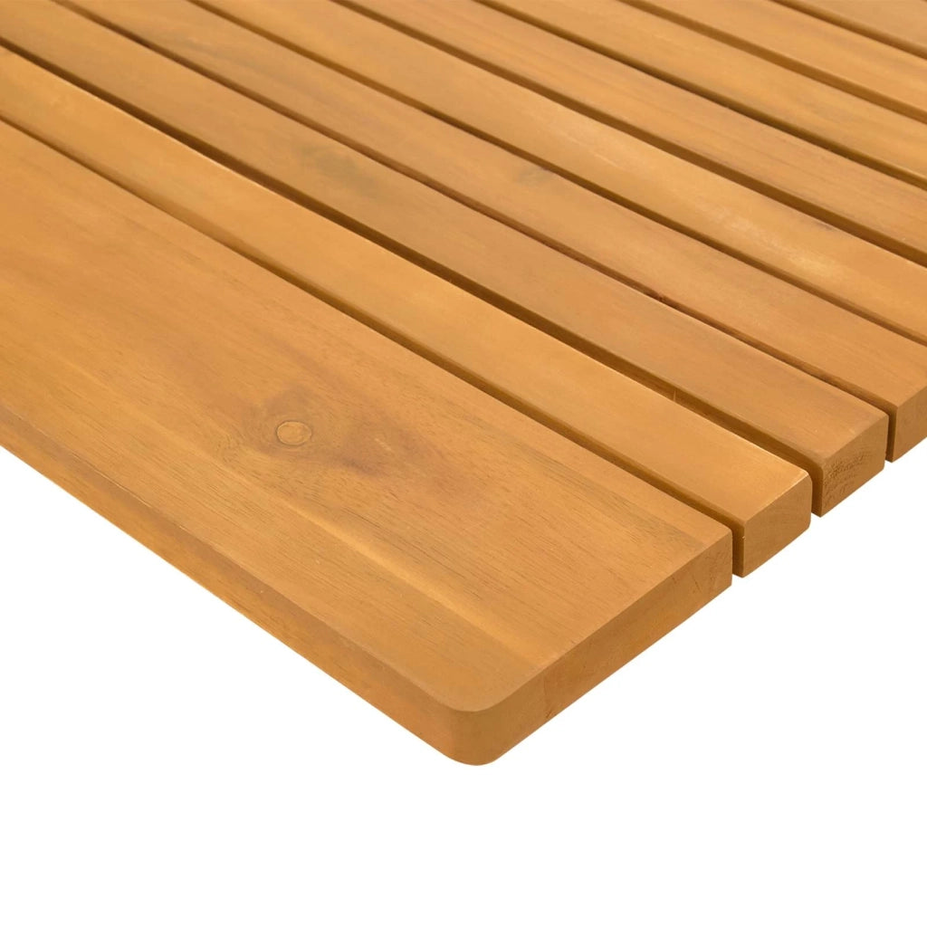 Tappeto da bagno Tinta unita Marrone 100 x 55 cm legno CFW1750130