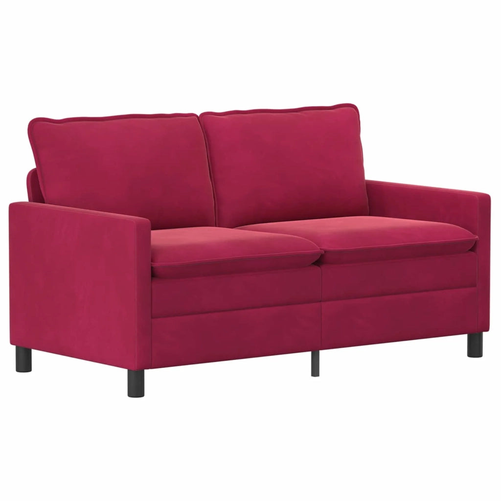 Set di divani 2 pcs Rosso Vino Velluto 3417071