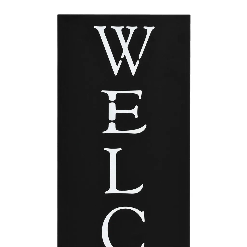 Porta Ombrelli Welcome in Acciaio Nero 246796