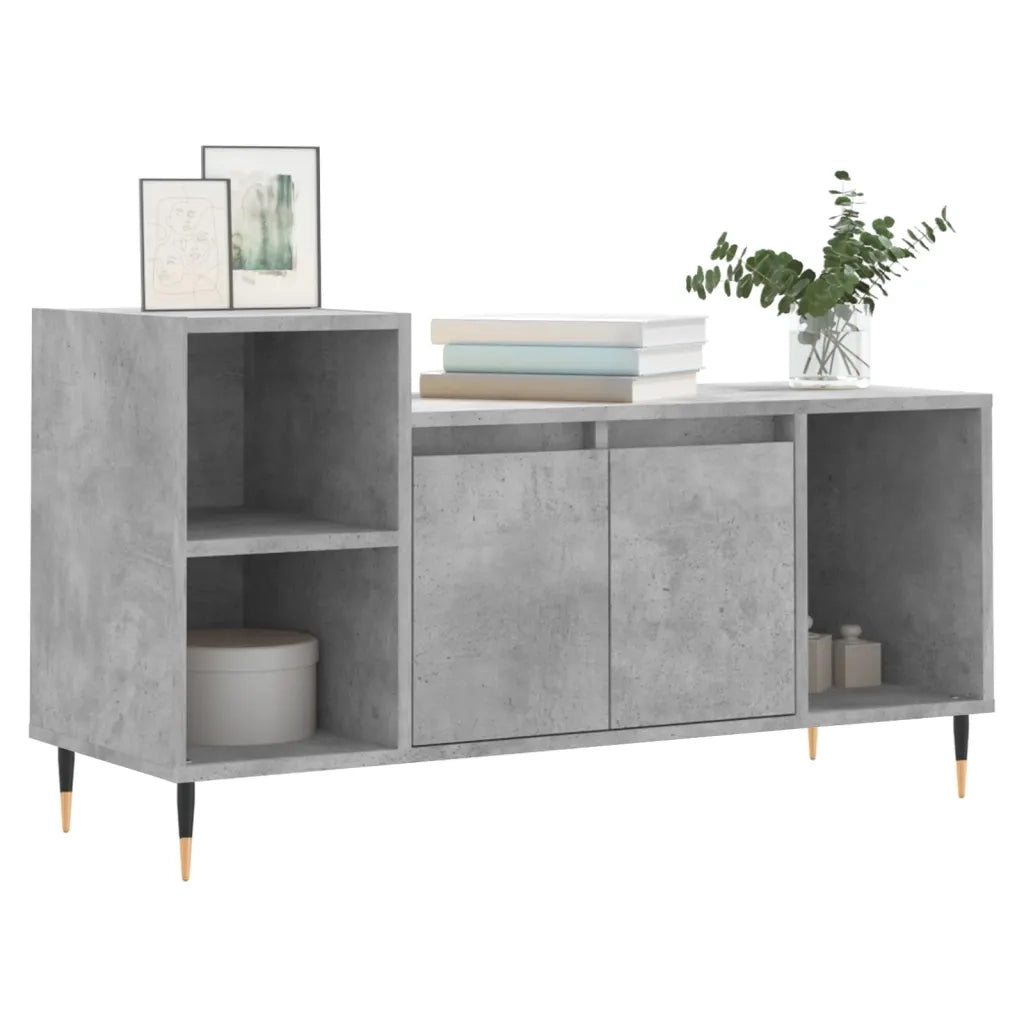 Mobile per TV-Credenza TV-Console TV Grigio Cemento 100x35x55 cm Legno Multistrato 651254