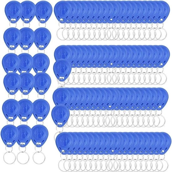 100 Pezzi di Chiavi con lettore RFID acqua resistente - 125 Khz Sistema di accesso a carta.